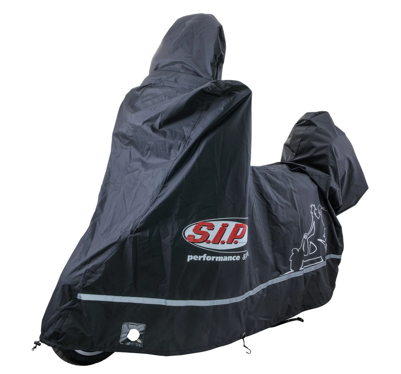 Garaje plegable Outdoor PREMIUM 2.0 para Vespa GTS/GTV/GT, talla XL, negro