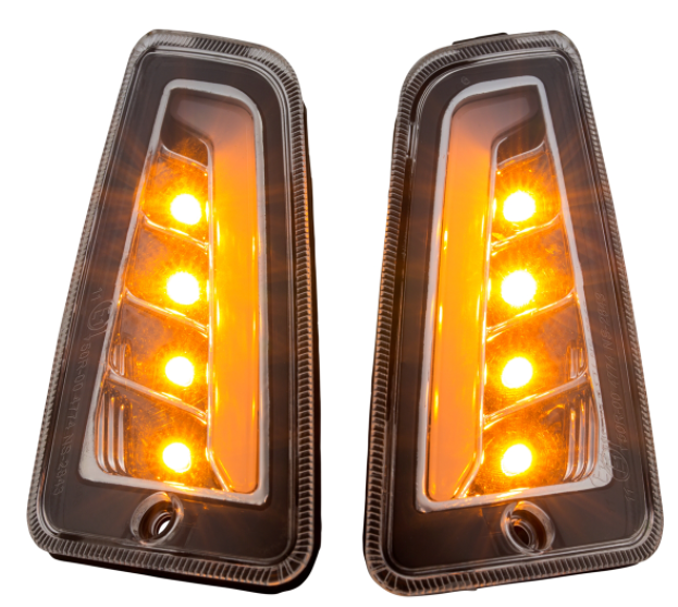 Kit de indicadores delanteros y traseros para Vespa GTS/GTS Super/GTV/GT 60/GT/GT L ('03-'13), transparente