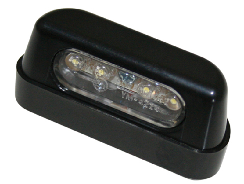 HIGHSIDER luz de matrícula LED inteligente plástico ABS negro (1ud.)