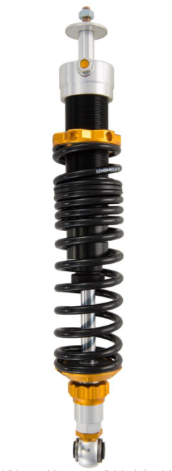 Amortiguador trasero para Vespa Primavera/Sprint 125-150cc ('14-), negro/plateado/naranja