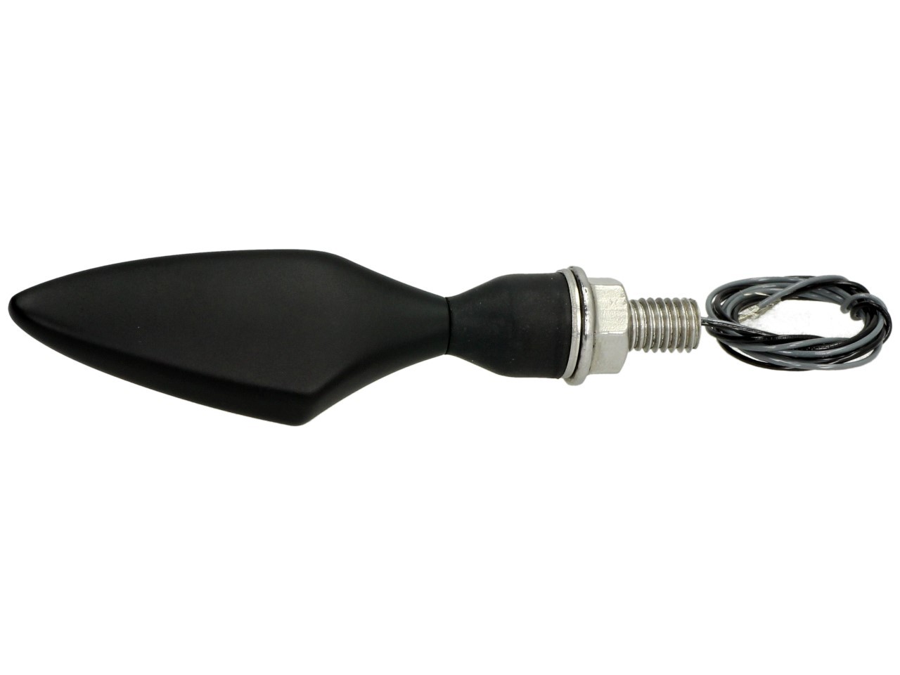 Indicador Kellermann, Rhombus Dark, acero, LED, VL/HR, 12 V, negro satinado, M8x20, homologado E