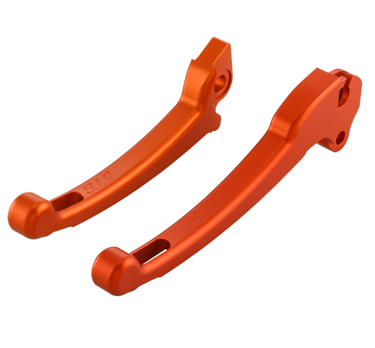 Juego palanca deportiva embrague/freno para Vespa PX 125 -150cc, HBZ Hengtong, derecha/izquierda, naranja mate