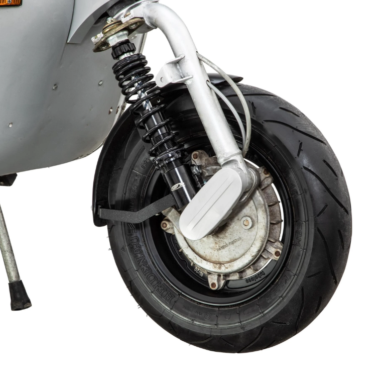 Guardabarros 2.0 Garelli Race EVO II para Vespa PX 80-200ccm, GRP negro, soporte negro
