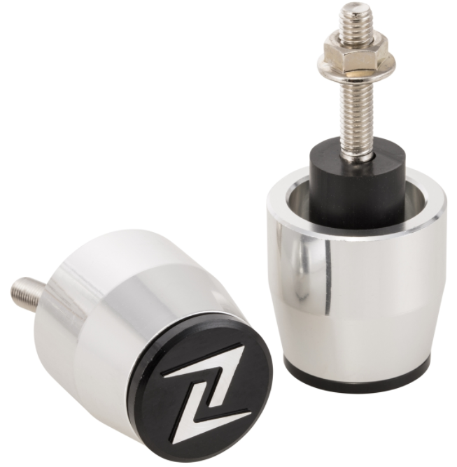 Contrapesos de manillar izquierda/derecha para Vespa Primavera/Sprint/ET/LX/LXV/S, plata