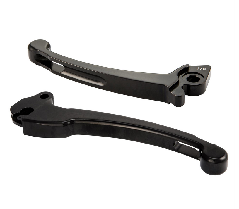 Juego palanca deportiva embrague/freno para Vespa PX 125-200ccm, HBZ Grimeca, derecha/izquierda, negro