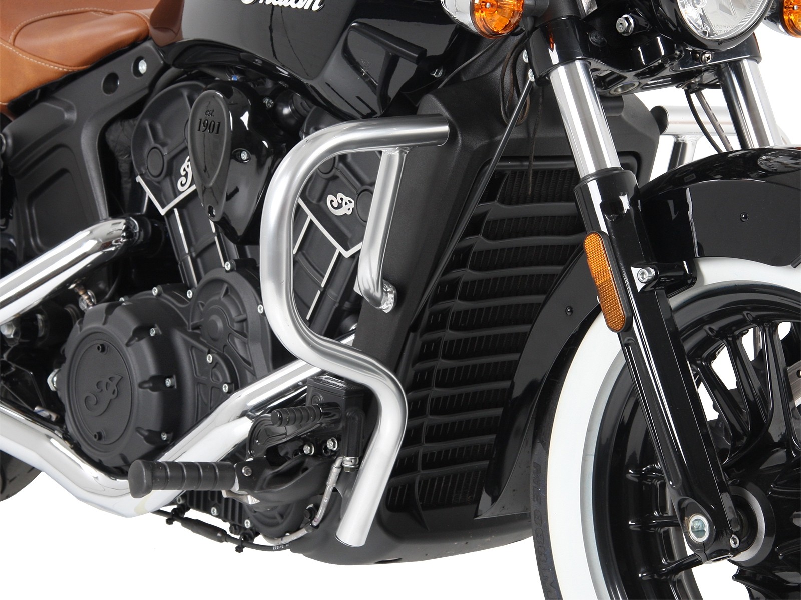Protector de motor cromado para Indian Scout Bobber (2017-)