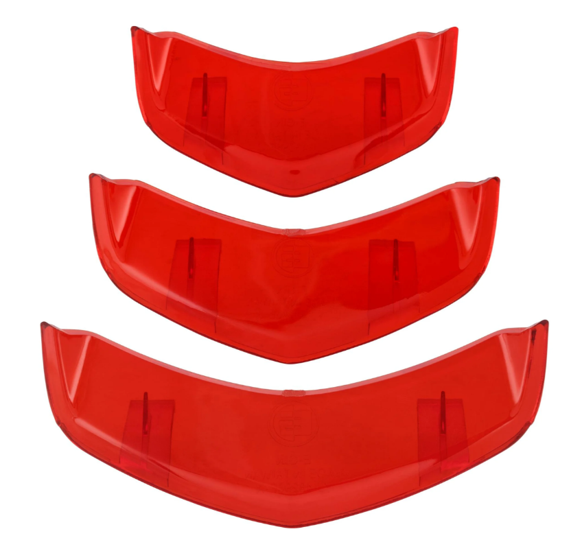 Inserto en cascada para Vespa GTS/GTS Super/GTV HPE 125-300cc ('19-22), rojo transparente