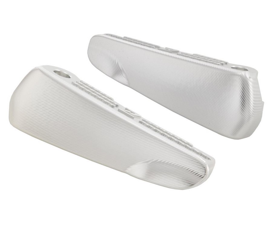Estribos, derecho e izquierdo para Vespa GTS/GTS Super/GTV/GT 60/GT/GT L 125-300cc, plata