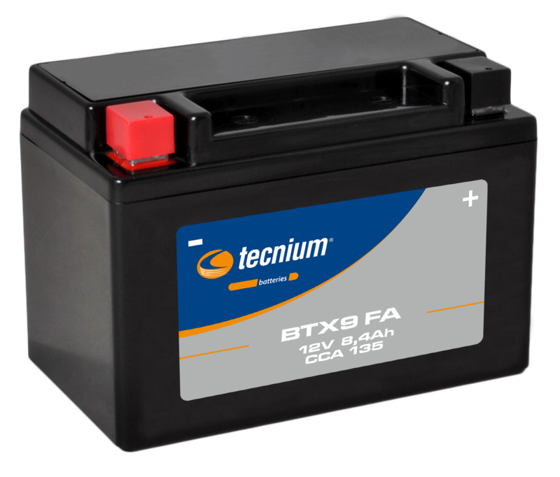 Batería Tecnium sin mantenimiento activada en fábrica - BTX9 FA