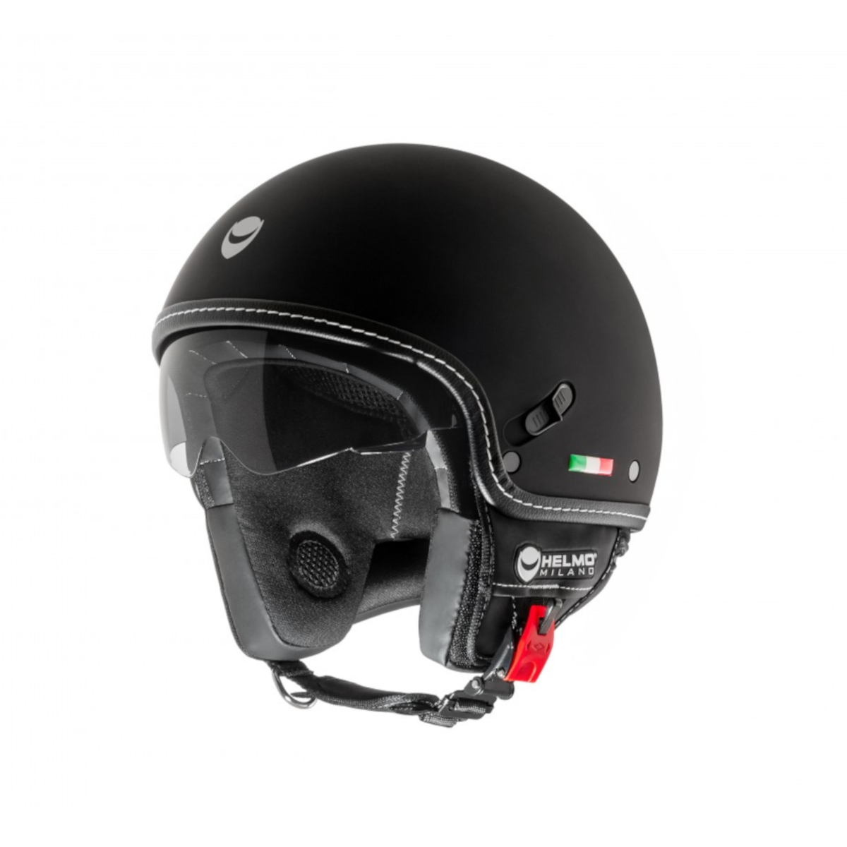 Helmo Milano Demi Jet, Puro Stile, negro, mate
