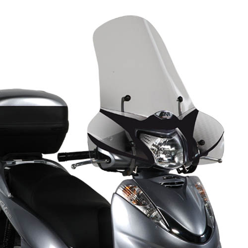 Parabrisas grande transparente, para Honda SH 300 (07-11) - 440x665 mm (HxA) Givi