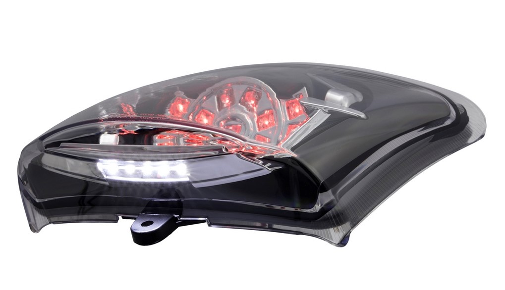 Piloto trasero MK II LED para Vespa GTS/GTS Super/GTV/GT 60 125-300cc (-'13), transparente