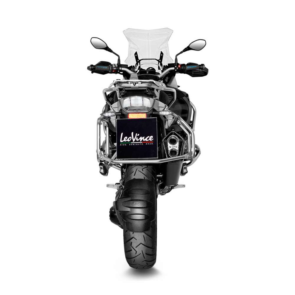 Sistema de escape LeoVince LV-12 para BMW R 1200 /1250 GS /Adventure, negro, slip on, E-certificate