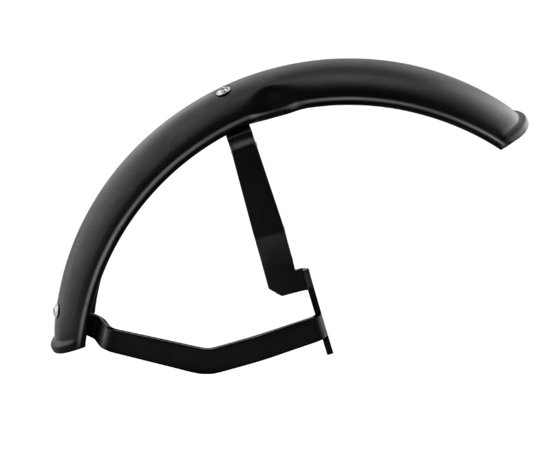 Guardabarros 2.0 Garelli para Vespa PX 80-200ccm, metal negro mate, soporte negro