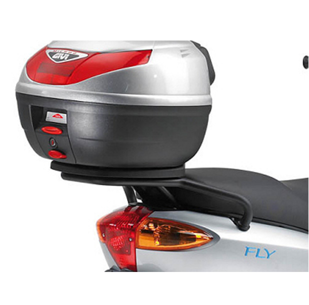 Portamaletas Givi negro para maletas monolock para Derbi 50 / 125 Boulevard /Piaggio FLY 50-125
