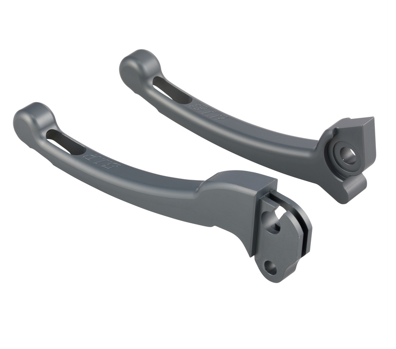 Juego maneta deportiva embrague/freno para Vespa PX 125-200ccm, HBZ Grimeca, derecha/izquierda, gris mate
