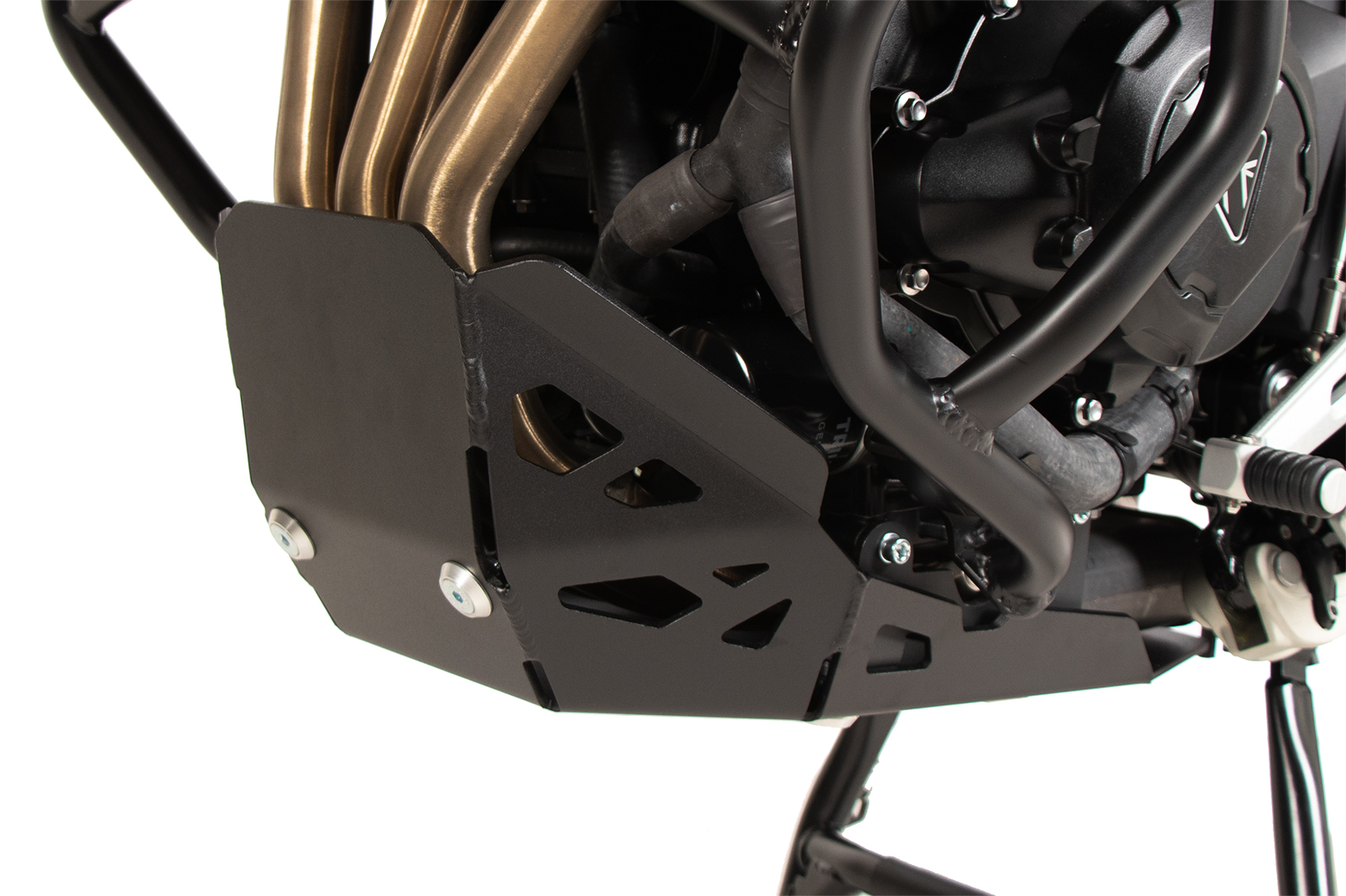 Placa de protección del motor negra para Triumph Tiger 900 GT / Pro (24-) Hepco & Becker