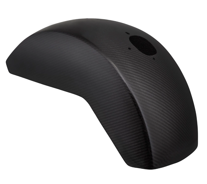 Guardabarros EVO II para Vespa PX 80-200ccm, carbono, transparente