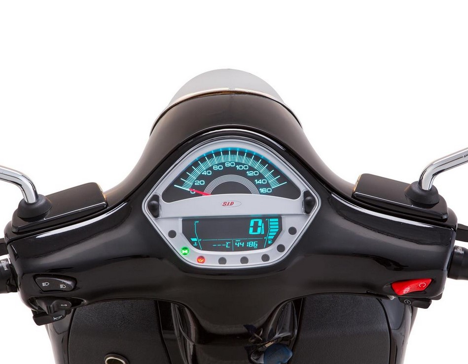 Cuentavueltas/cuentavueltas para Vespa GTS/GTS Super 125-300cc ('14-'16), plata