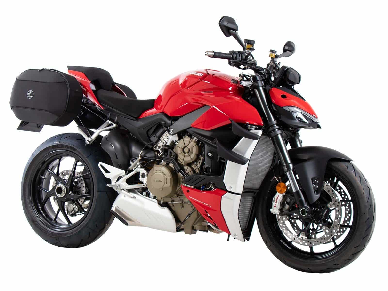 Soporte lateral C-Bow negro para Ducati Panigale V4 /S /R (18-24) Hepco & Becker