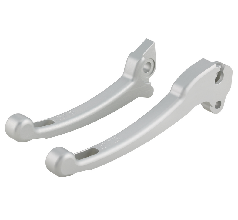 Juego maneta deportiva embrague/freno para Vespa PX 125-200ccm, HBZ Grimeca, derecha/izquierda, plata mate