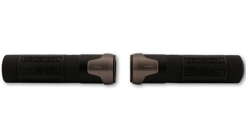 HIGHSIDER pro Akron Grip Goma Titanio 7/8 pulgadas (22,2 mm), 132 mm
