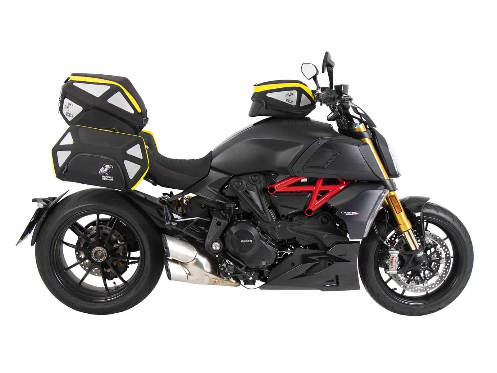 Anillo básico del depósito incl. unidad de cierre de la bolsa del depósito para Ducati Diavel 1260 /S (19-22) Hepco & Becker
