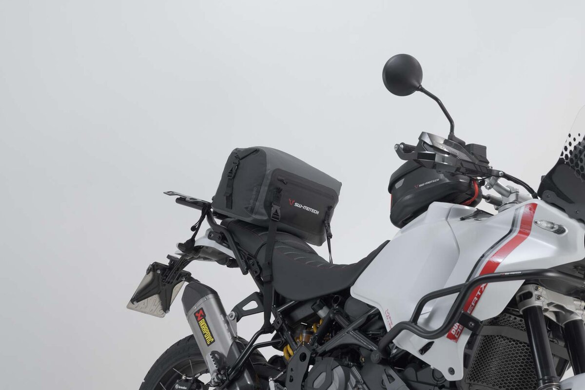 SW-Motech Bolsa trasera Drybag 180 para Ducati Multistrada 1200 /S /Enduro, negro / gris - SW Motech