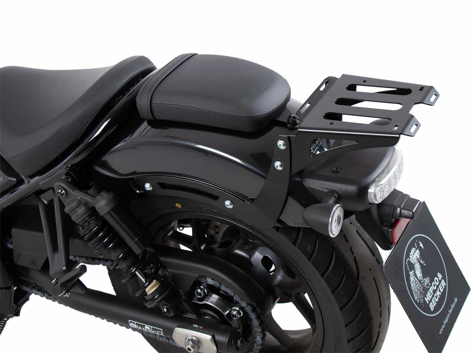 Portaequipajes trasero blando Minirack negro para Honda CMX 1100 Rebel /DCT (21-24) Hepco & Becker