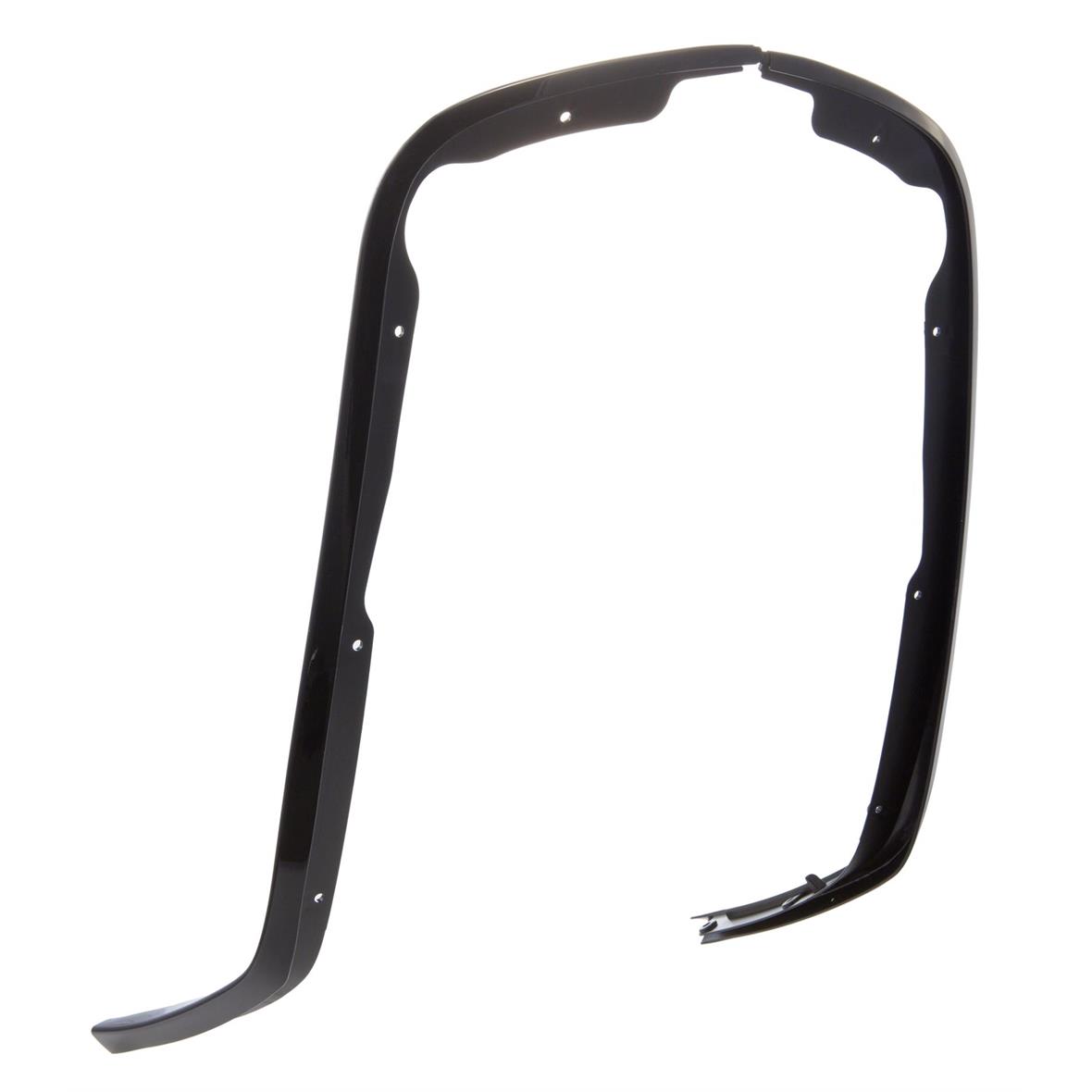 Protector de piernas de tubo mono ranura negro brillante para Vespa Primavera/Sprint 50-150ccm