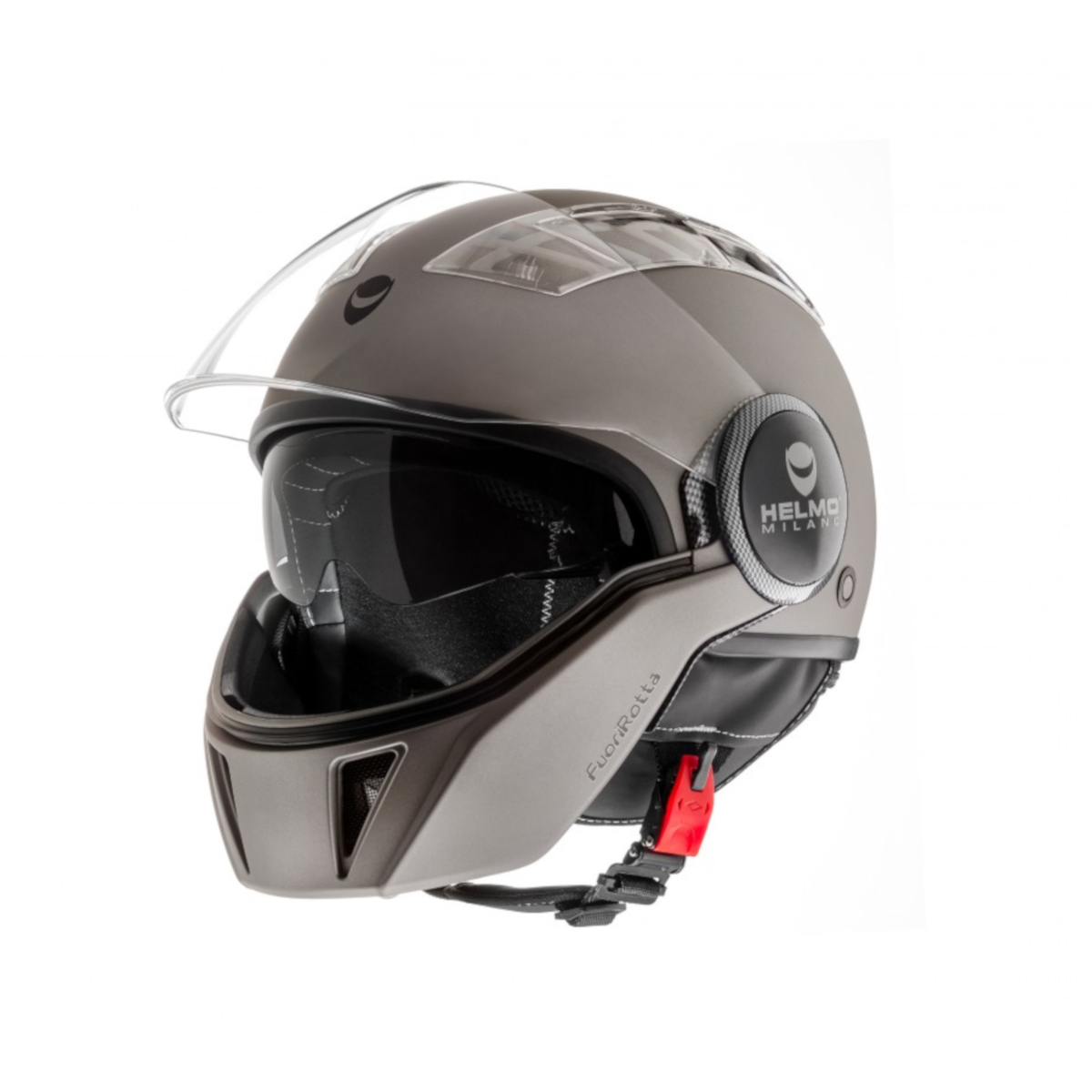 Casco Helmo Milano Full jet, FuoriRotta, antracita, mate