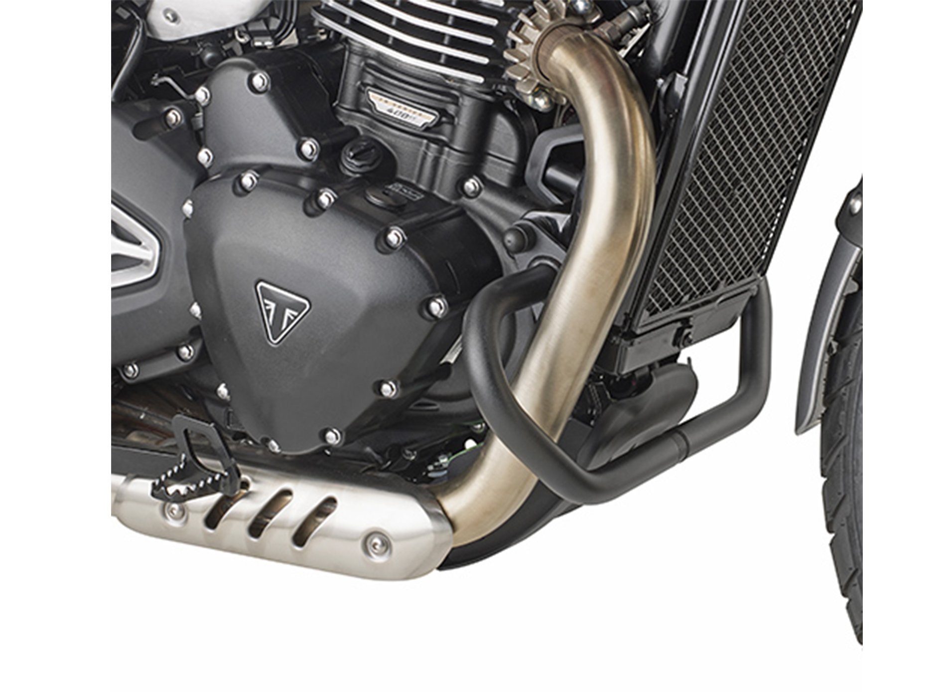 Barra anti-choque negra para Triumph Scrambler 400 X / Speed 400 (2024-)