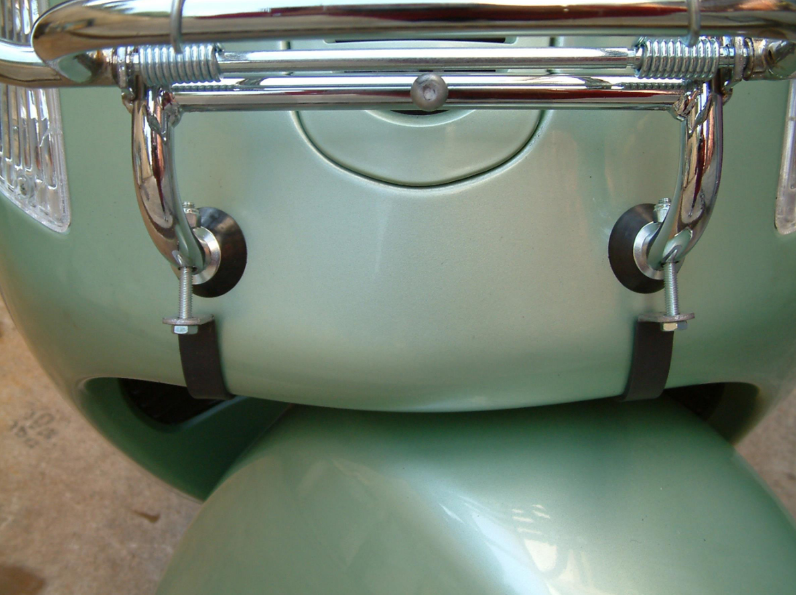 Portaequipajes delantero para Vespa GTS/GTS Super/GTV/GT 60/GT/GT L 125-300cc, plegable, cromado