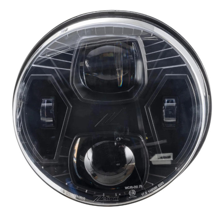 Faro delantero ZELIONI Black Edition LED para Vespa GTS/GTS Super HPE 125-300 (19-22), negro