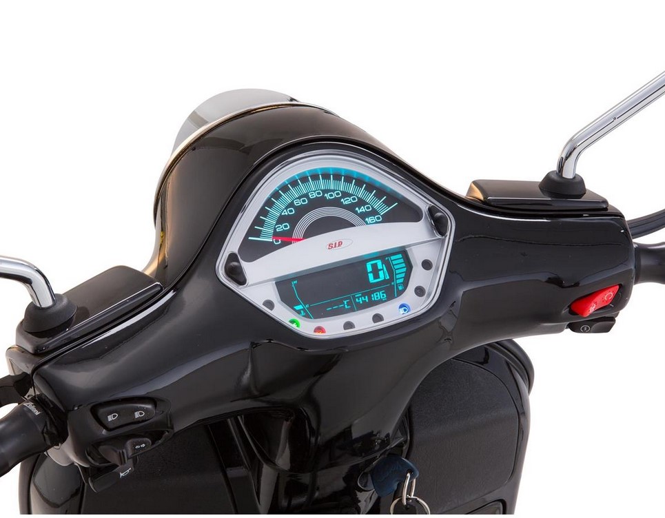 Cuentavueltas/cuentavueltas para Vespa GTS/GTS Super 125-300cc ('14-'16), plata