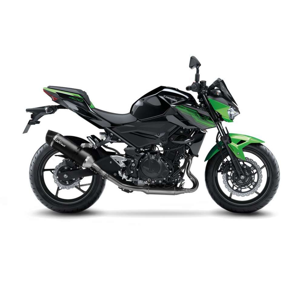 Escape LeoVince LV One Evo para Kawasaki Ninja 400 /Z 400, carbono, slip on, E-certificate