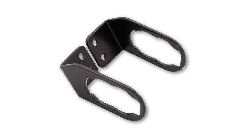HIGHSIDER adaptador de intermitentes pro negro Para intermitentes originales, Para Kawasaki, Para soporte de matrícula (par)
