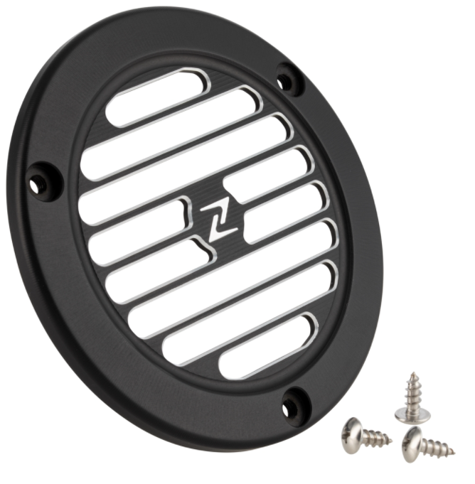 Cubierta rueda ventilador vintage para Vespa Primavera/​Sprint 3V i.e. 125/150ccm 4T CA, negro mate