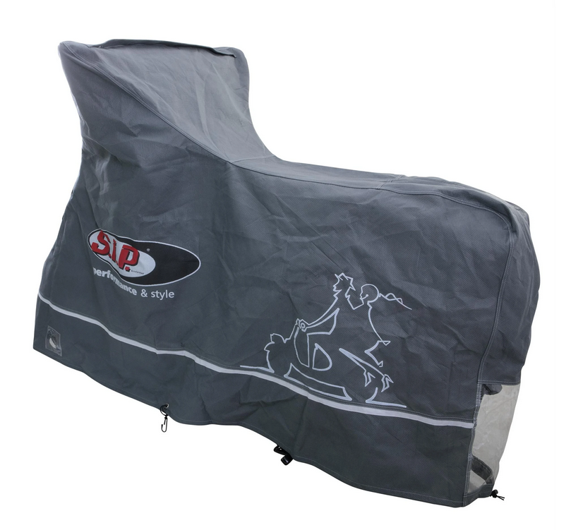 Garaje plegable Indoor PREMIUM 2.0 para Vespa GTS/GTV/GT, talla XL, gris