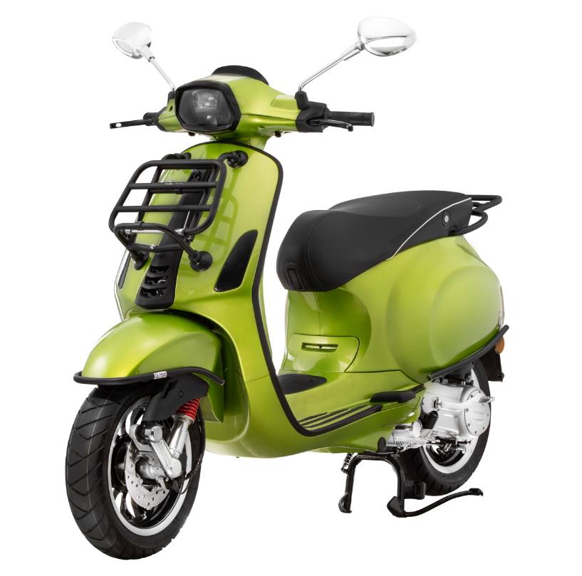 Cubrebarras lateral para Vespa Primavera/Sprint/Elettrica 50-150ccm, negro mate