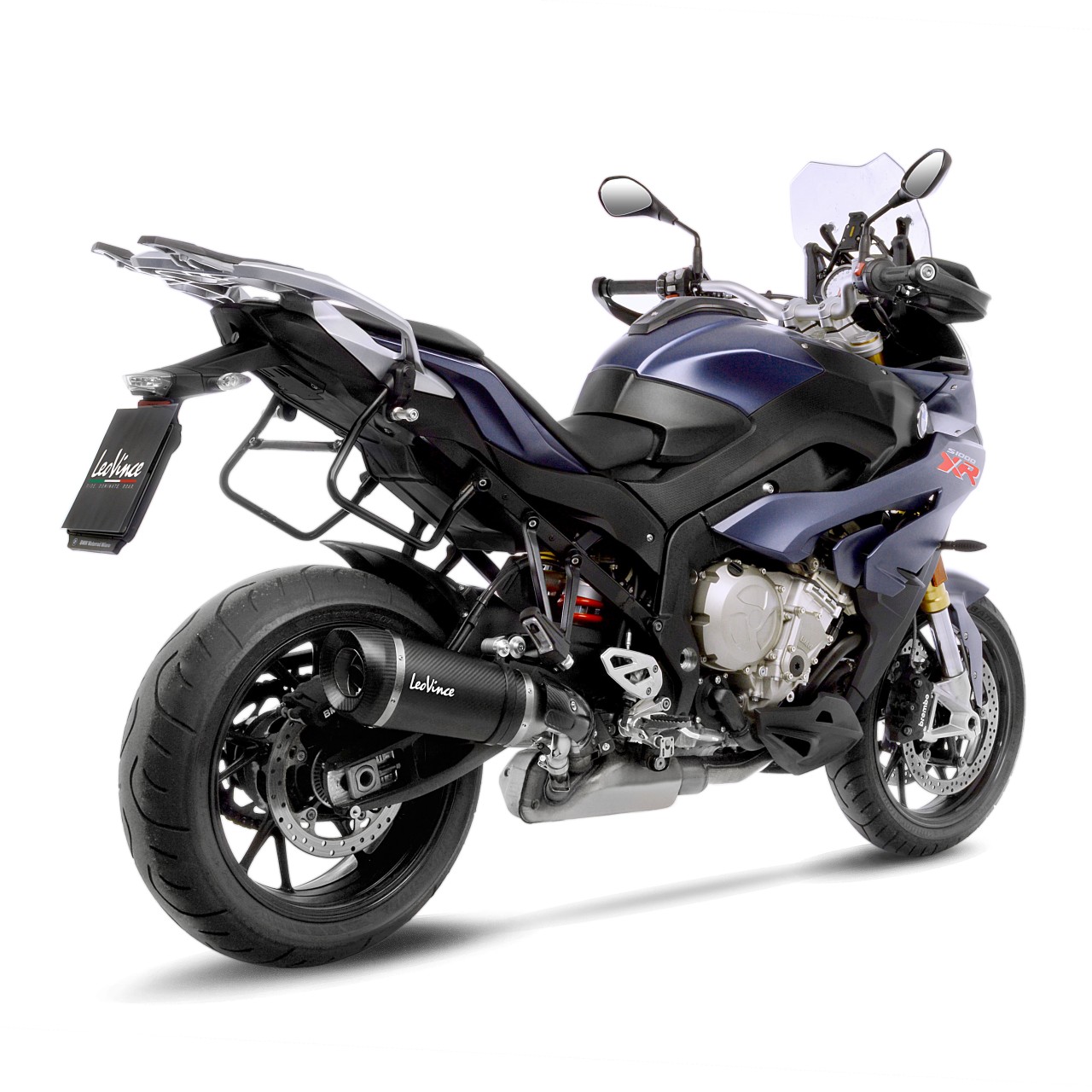 Escape LeoVince Factory S para BMW S 1000 XR, negro carbono, slip on, Euro4, E-certificate