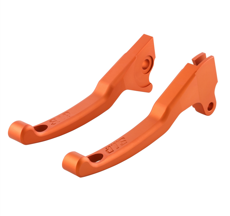 Juego palanca freno Sport Shorty para Vespa LX /LXV /S /Primavera /Sprint 50-150ccm, naranja mate