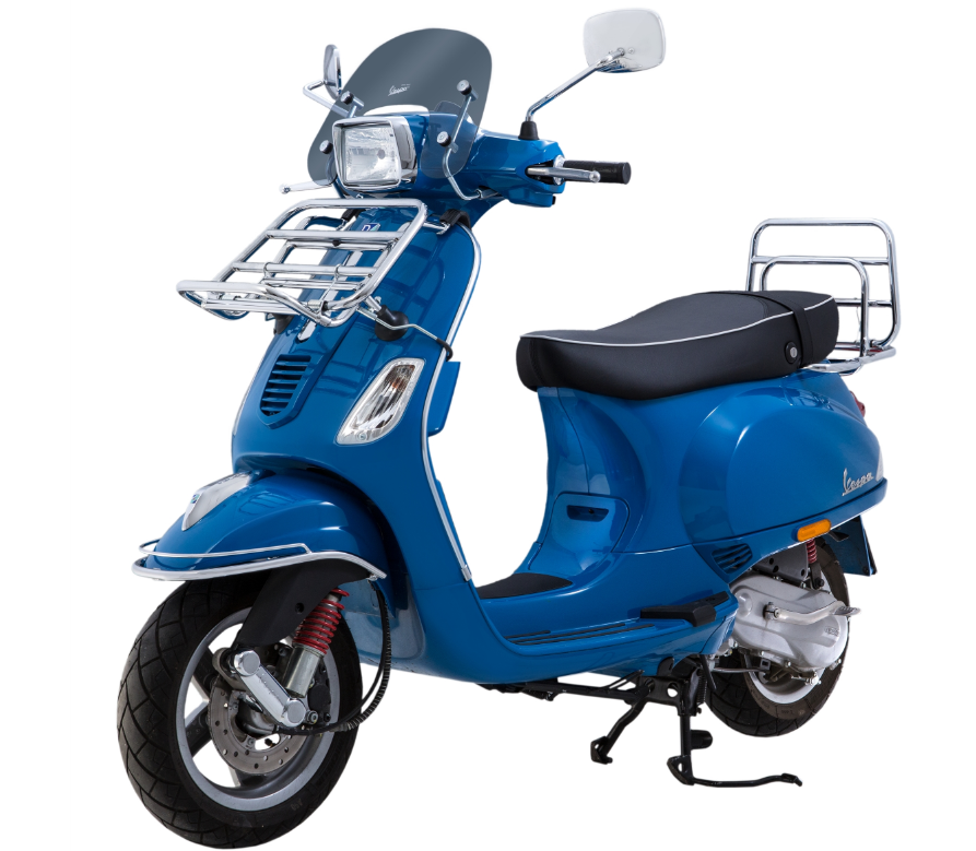 Portaequipajes delantero para Vespa S 50-150cc, plegable, cromado