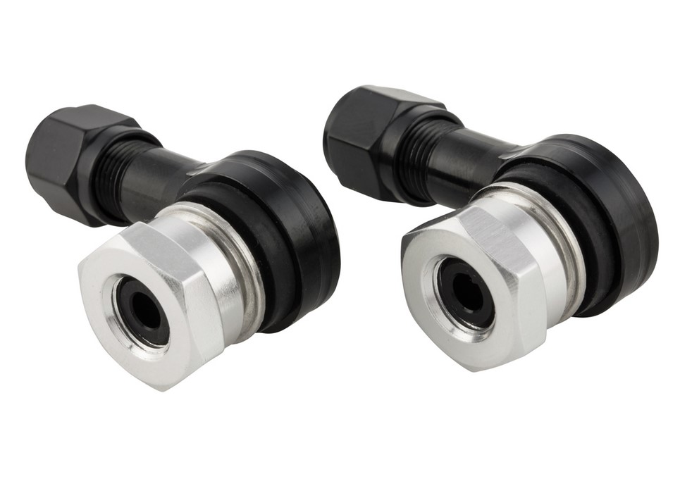 Núcleo de válvula para neumático/llanta sin cámara 80°, anodizado negro