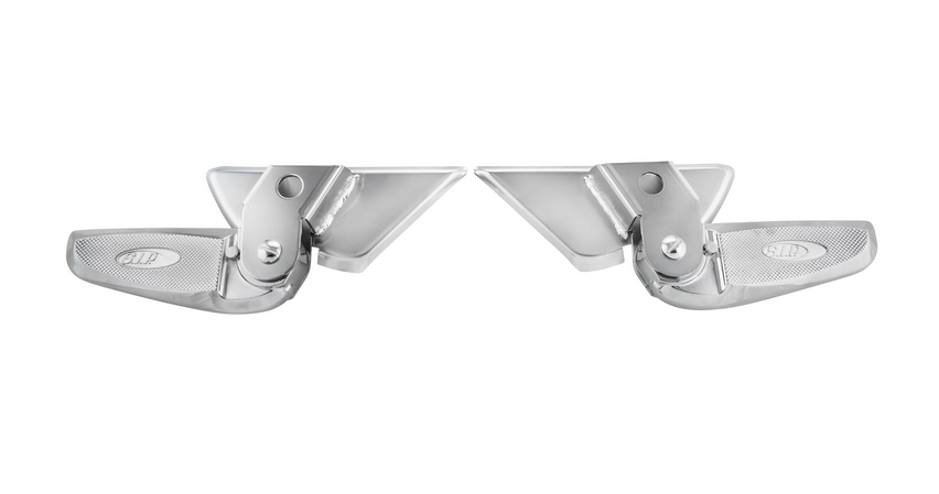 Estriberas derecha e izquierda para Vespa LX /LXV /S 50-150ccm, cromo/cromo