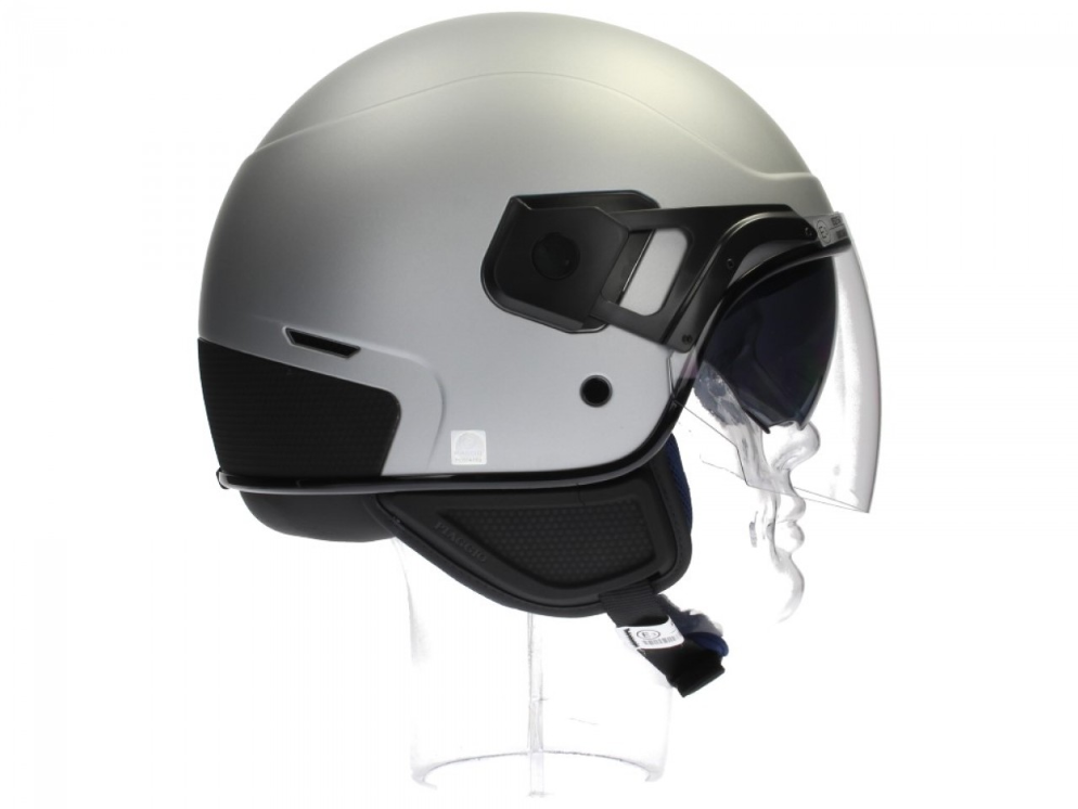 Casco Piaggio PJ Jet gris, mate