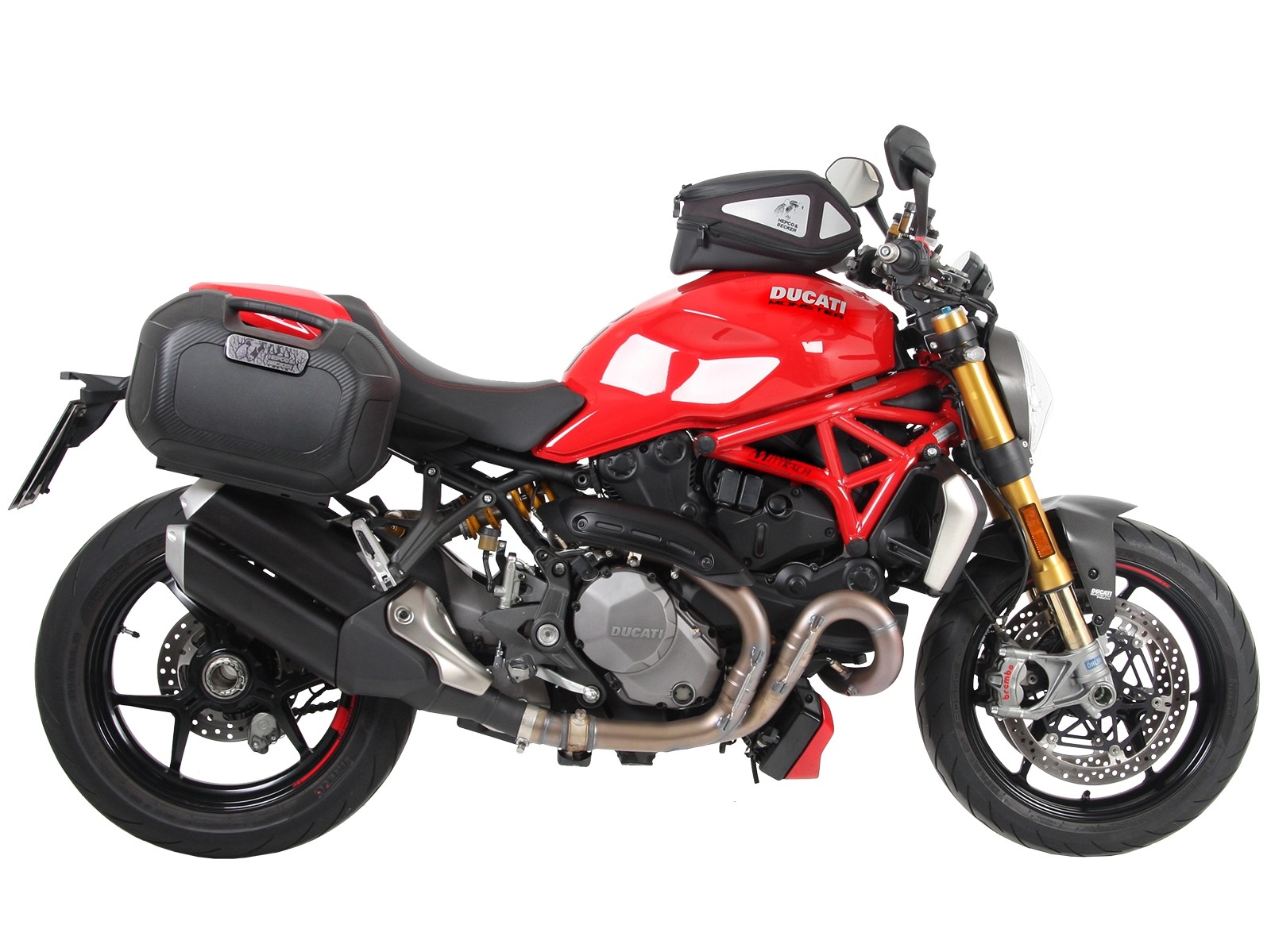 Soporte lateral C-Bow negro para Ducati Monster 1200 S (2017-)