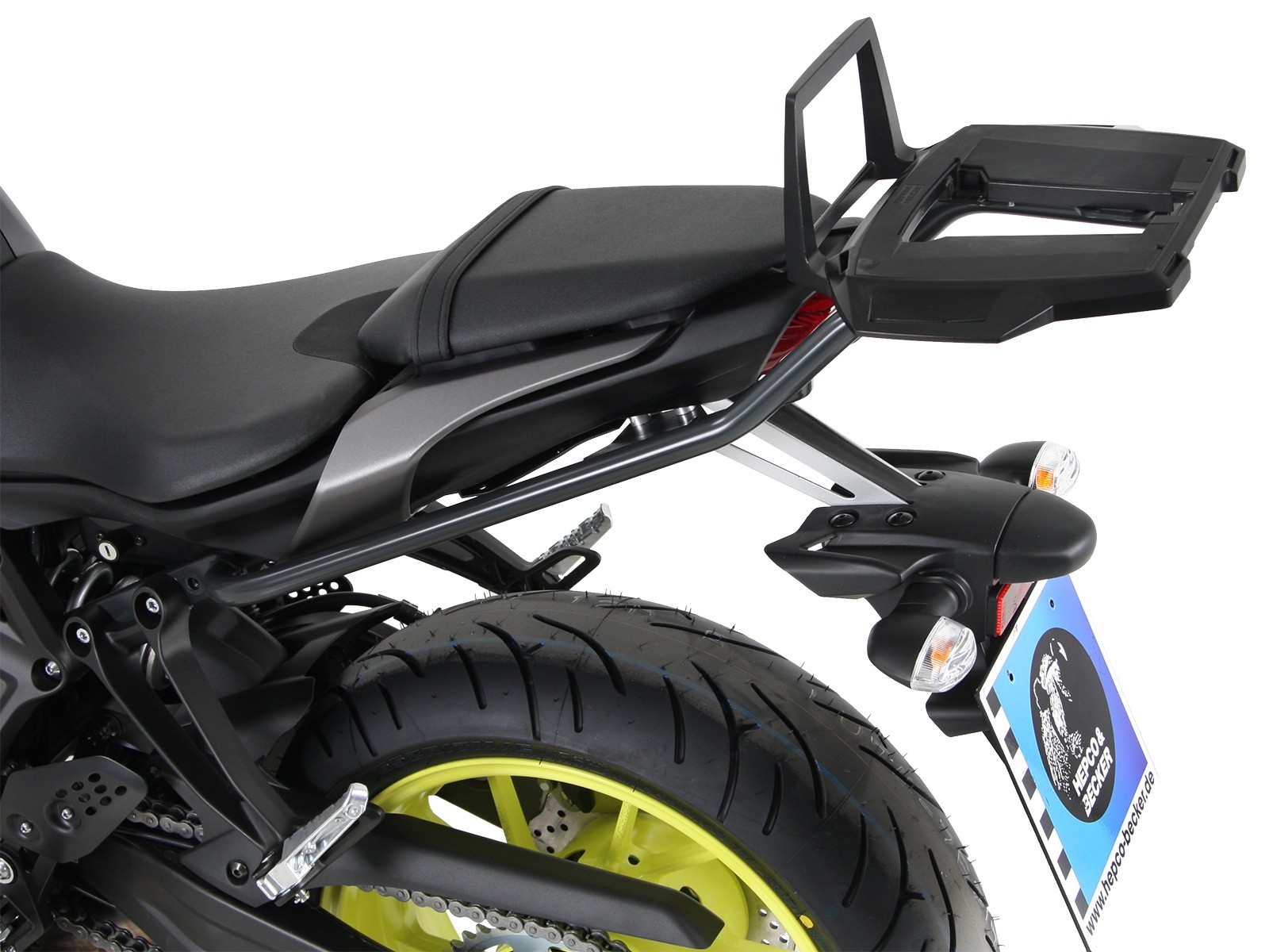 Alurack topcase carrier antracita para Yamaha MT-07 (Bj.18-) Hepco & Becker