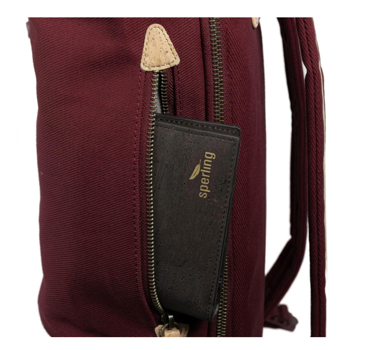 Mochila Sperling VESPA-Rider Night "Edición SIP" - rojo vino/corcho