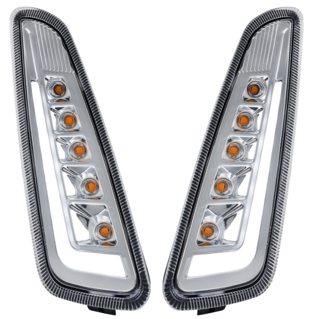 Kit de indicador delantero izquierdo/derecho para Vespa Primavera/Sprint 50cc 2T/4T, transparente